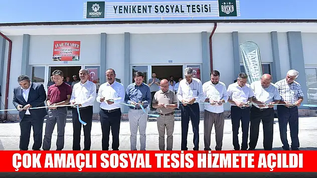 Karatay'da çok amaçlı sosyal tesis hizmete açıldı
