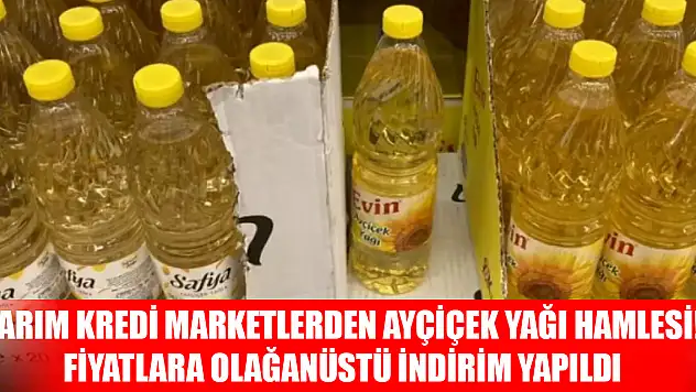 Tarım Kredi marketlerden ayçiçek yağı hamlesi! Fiyatlara olağanüstü indirim yapıldı