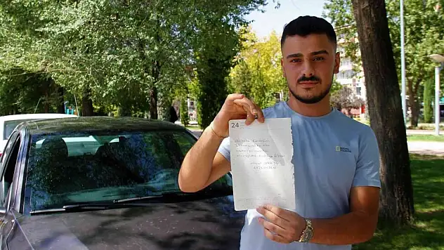 Ceza yediğini zannetti, gerçeği görünce 'İnsanlık ölmemiş' dedi