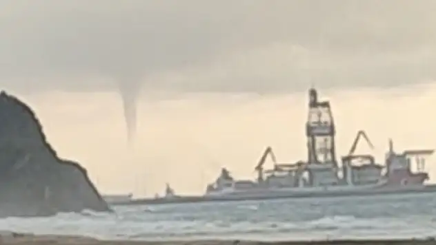 Filyos sahilinde hortum çıktı