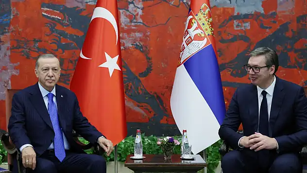 Cumhurbaşkanı Erdoğan, Vucic ile baş başa görüştü