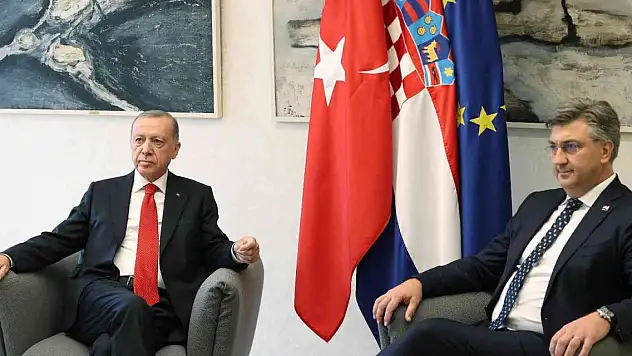 Cumhurbaşkanı Erdoğan, Hırvatistan Başbakanı Plenkoviç'i kabul etti