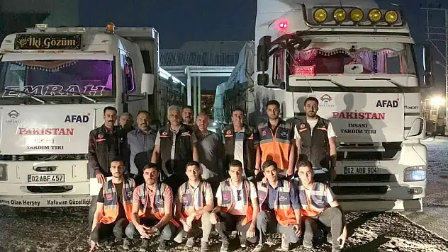 Adıyaman'dan Pakistan'a yardım