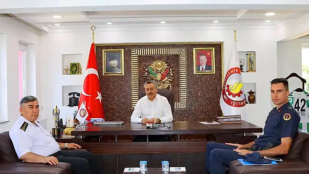 Konya İl Jandarma Alay Komutanı Yardımcısı Albay Demirel'den Seydişehir'e ziyaret