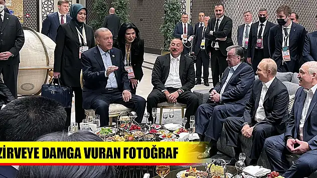 Erdoğan Semerkant'ta! Zirveye damga vuran fotoğraf