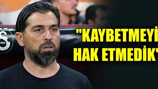 Konyaspor teknik direktörü İlhan Palut, 'Kaybetmeyi hak etmedik'
