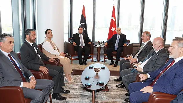 Cumhurbaşkanı Erdoğan, Libya Başkanlık Konseyi Başkanı ile görüştü