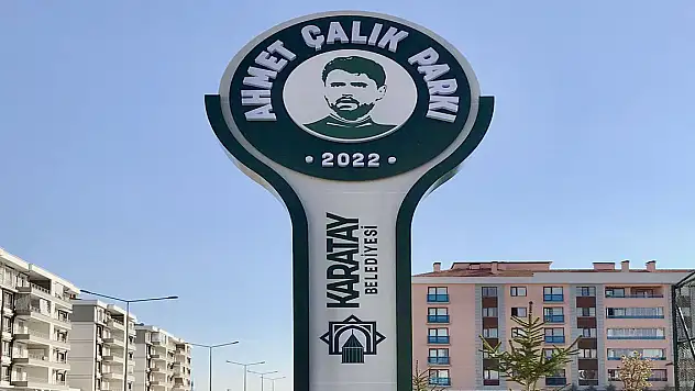 Ahmet Çalık levhası dikildi
