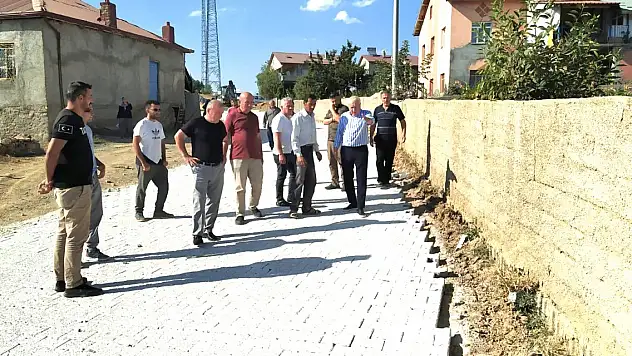 Bozkır parke taşlarlar yenilendi