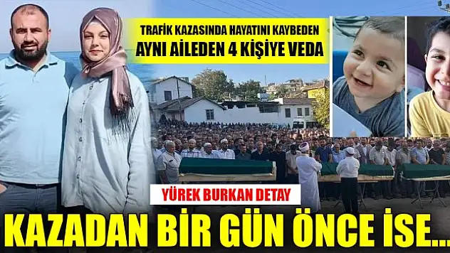 Trafik kazasında hayatını kaybeden aynı aileden 4 kişi memleketlerinde toprağa verildi