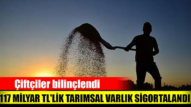 Çiftçiler bilinçlendi, 117 milyar TL'lik tarımsal varlık sigortalandı