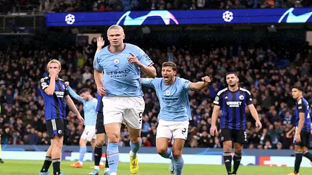 Manchester City farklı kazandı, Haaland şov yaptı