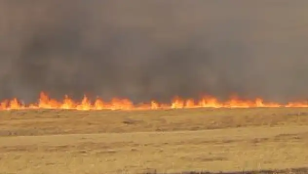 Kulu'da anız yangını