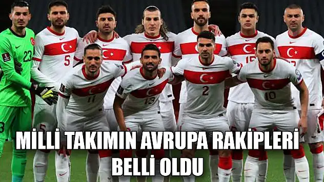 Milli Takım'ın Avrupa Şampiyonası rakipleri belli oldu
