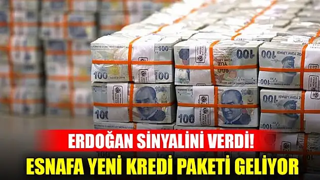 Erdoğan sinyalini verdi! Esnafa yeni kredi paketi geliyor