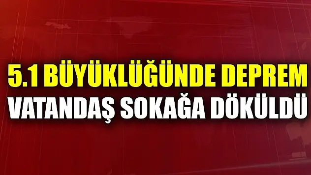Osmaniye'de deprem