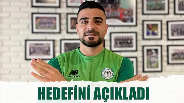 Konyaspor'un savunma oyuncusu Adil Demirbağ hedefini açıkladı