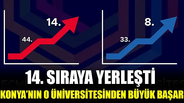 Konya'nın o üniversitesinden büyük başarı! 30 sıra birden yükseldiler