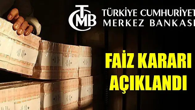 Merkez Bankası faiz kararını açıkladı