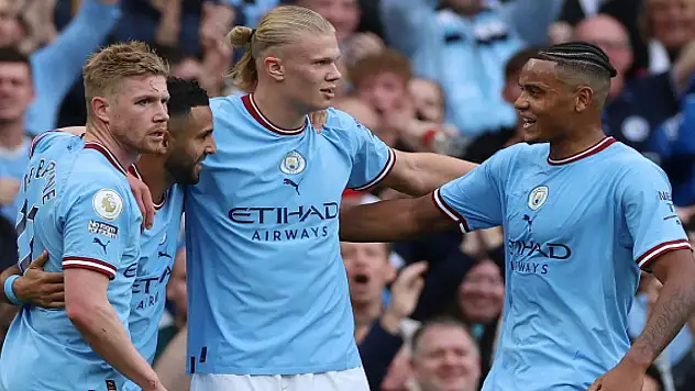 Manchester City'nin gol makinesi Haaland iş başında