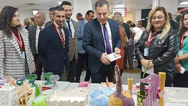 Hastalardan el emeği ve göz nuru sergisi