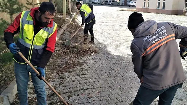 Bayburt'ta sonbahar temizliği