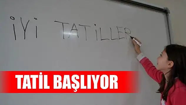 Ara tatil yarın başlıyor
