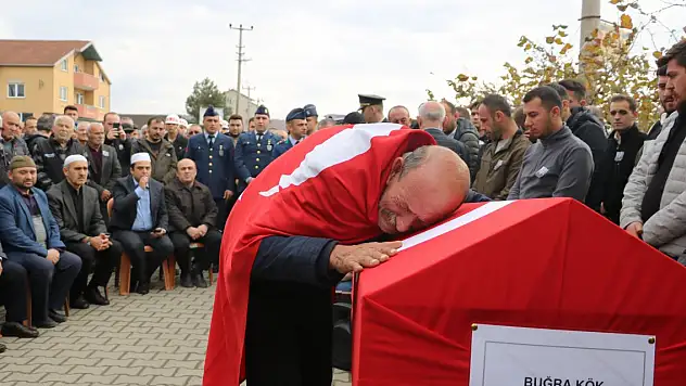 Trafik kazasında ölen Buğra astsubay toprağa verildi