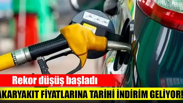 Akaryakıt fiyatlarına tarihi indirim geliyor! Rekor düşüş başladı