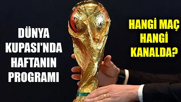 2022 FIFA Dünya Kupası'nda haftanın maç programı