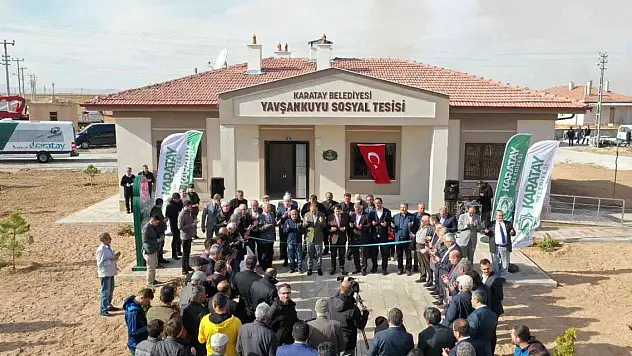 Karatay'da bir sosyal tesis daha hizmete açıldı