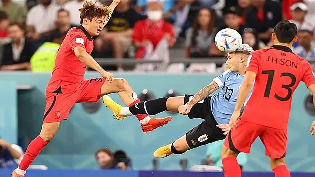 Uruguay-Güney Kore maçında puanlar paylaşıldı