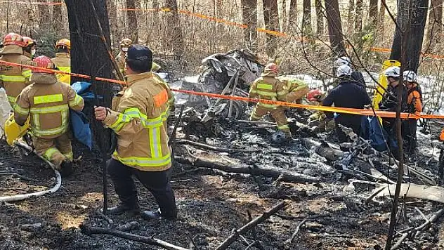 Güney Kore'de helikopter düştü: 5 ölü