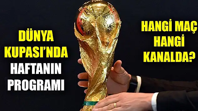 2022 FIFA Dünya Kupası'nda haftanın maç programı