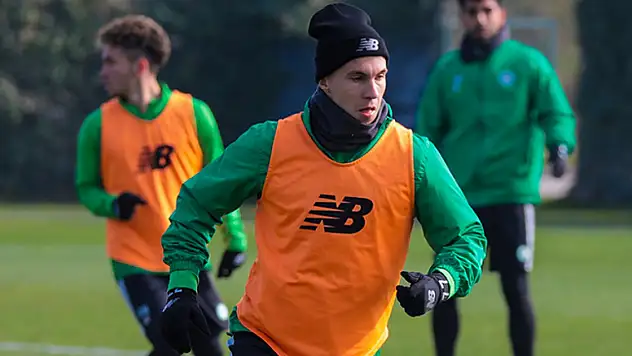 Konyaspor'da yolculuk öncesi antrenman