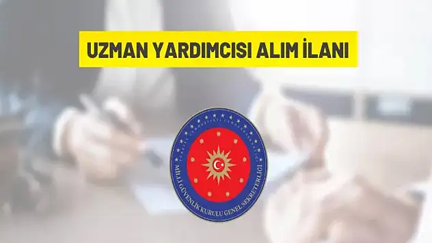 Milli Güvenlik Kurulu Genel Sekreterliği, Uzman Yardımcısı alacak