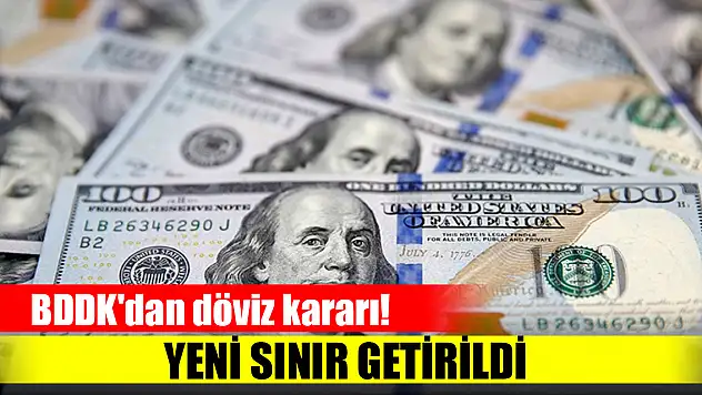 BDDK'dan döviz kararı! Yeni sınır getirildi