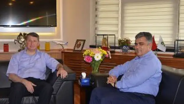 Kaymakam Erden'den Başkan Özgüven'e veda ziyareti