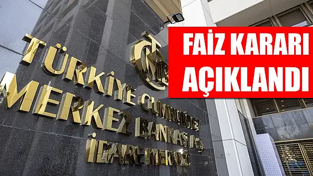 Son Dakika! Merkez Bankası faiz kararını açıkladı