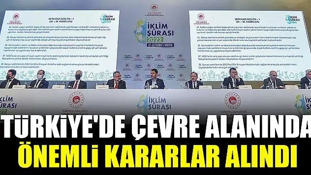 Türkiye'de çevre alanında 2022 böyle geçti