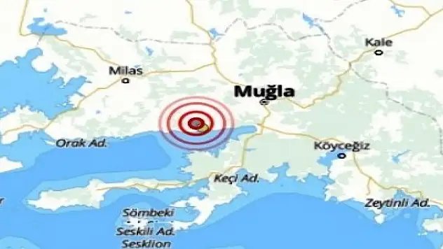 Muğla'da 3.1 büyüklüğünde deprem
