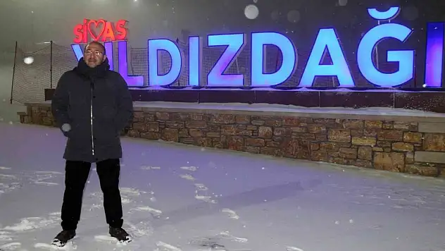 Özlenen kar yağdı! Yıldızdağı kayak merkezinde kar kalınlığı...