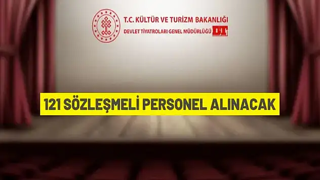 Devlet Tiyatroları Genel Müdürlüğü 121 Sözleşmeli Personel alacak