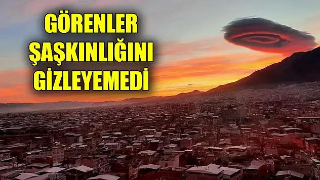 Bursa semalarında UFO görünümlü bulut
