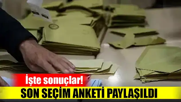 Son seçim anketi paylaşıldı: Cumhurbaşkanı Erdoğan ve AK Parti yükseliş trendine girdi