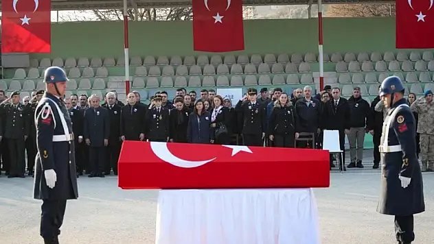 Tokat'ta kalp krizi geçiren astsubay için tören düzenlendi