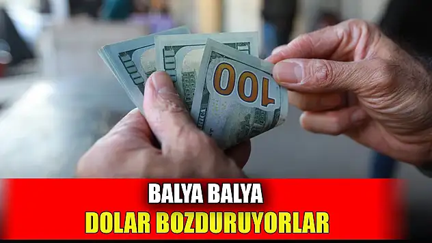 Balya balya dolar bozduruyorlar