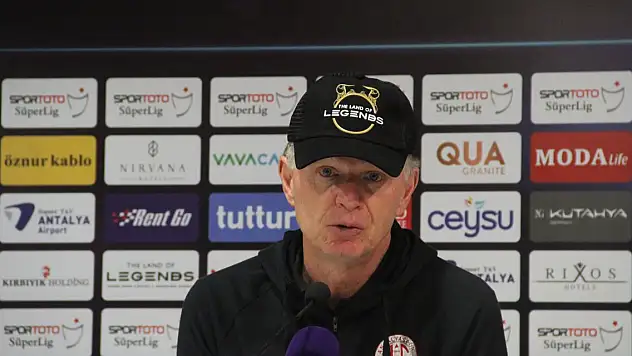 Antalyaspor Teknik Sorumlusu Groenendijk: 'Önemli olan 3 puandı'