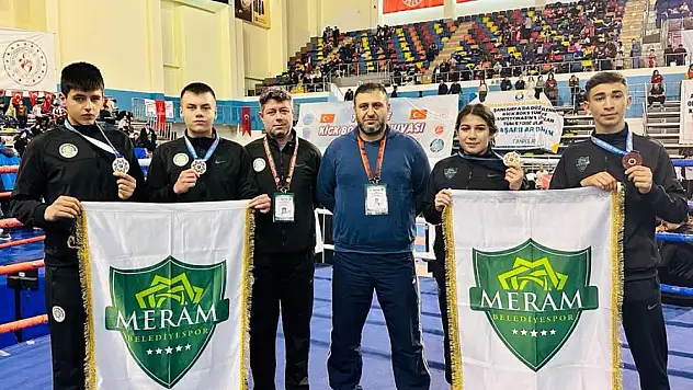 Meramlı sporcular Türkiye Şampiyonası'ndan 4 madalya ile döndü