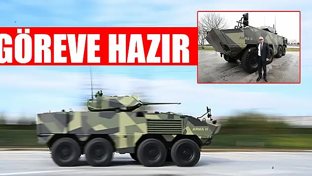 Türkiye'nin yerli motorlu ilk 8x8 aracı Arma II göreve hazır